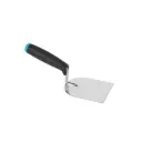 Truelle à mortier rectangulaire en inox 100 × 110 mm