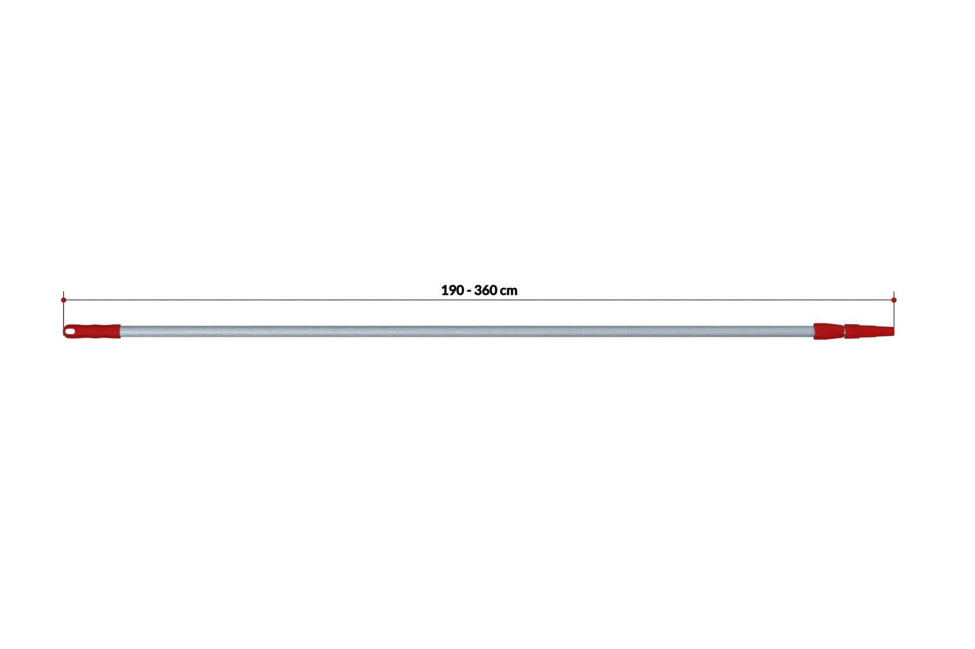 Barre télescopique extensible alu 190-360cm