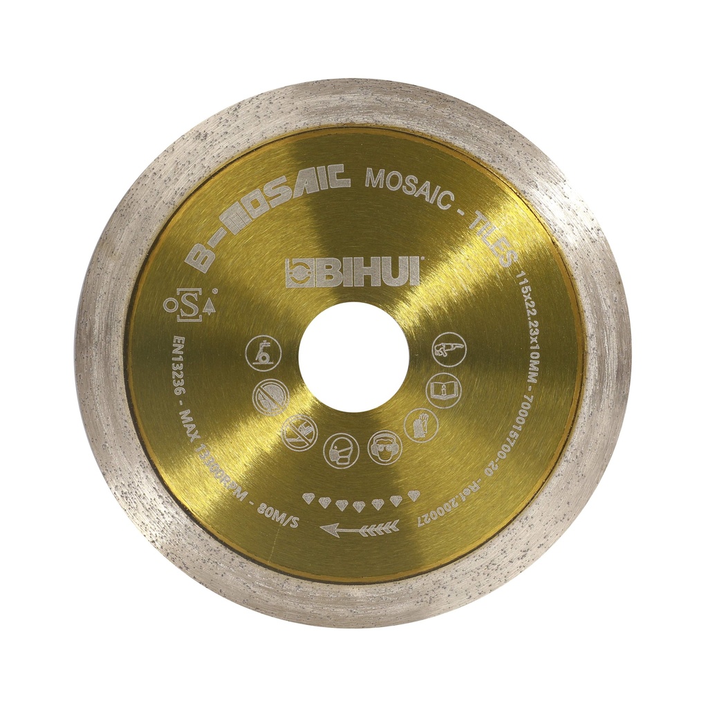 Disque diamanté B-Mosaic jaune 115 mm