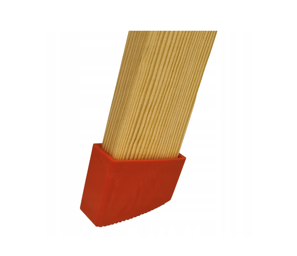 Pied en caoutchouc rouge
