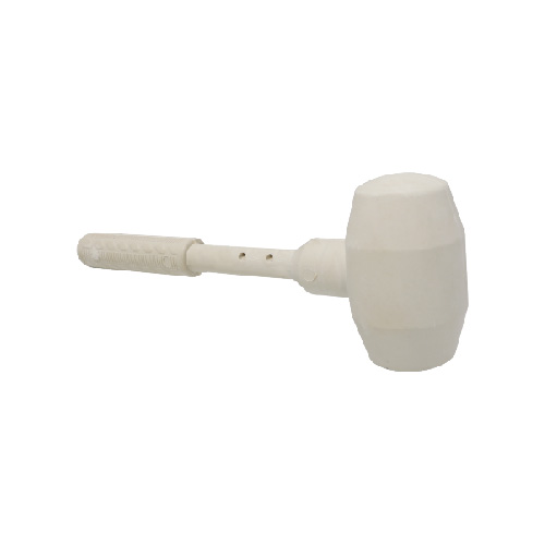 Marteau en caoutchouc blanc monobloc