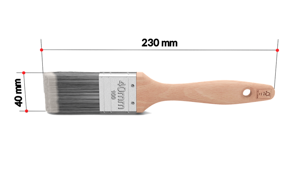 Pinceau à vernir INOX 40mm