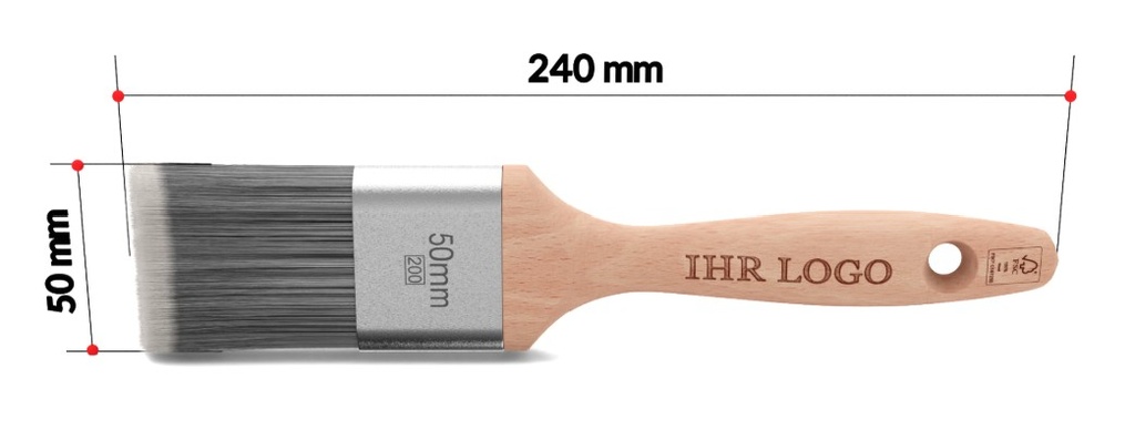 [200-50-O] Pinceau à vernir PLATINIUM 50mm