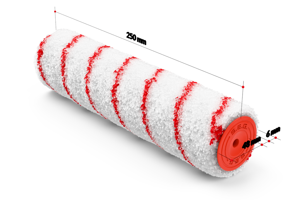 [1612-25] Rouleau 25cm Multi-Fine 6 pour grandes surfaces