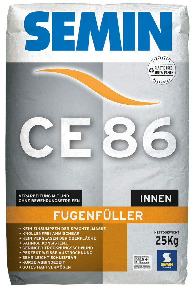 SEMIN CE 86 Pâte joint sans bande 25 kg