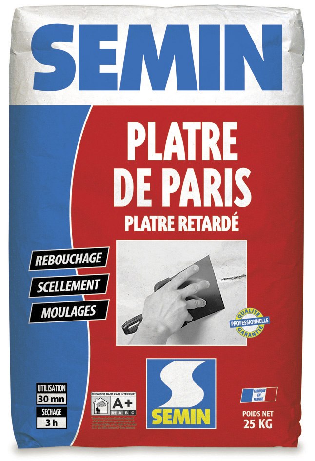 SEMIN Plâtre de Paris sac 25 kg
